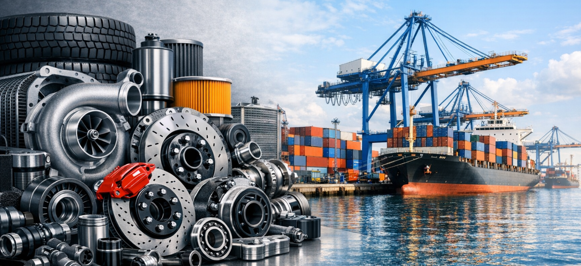 A2Z Exports automotive parts export banner